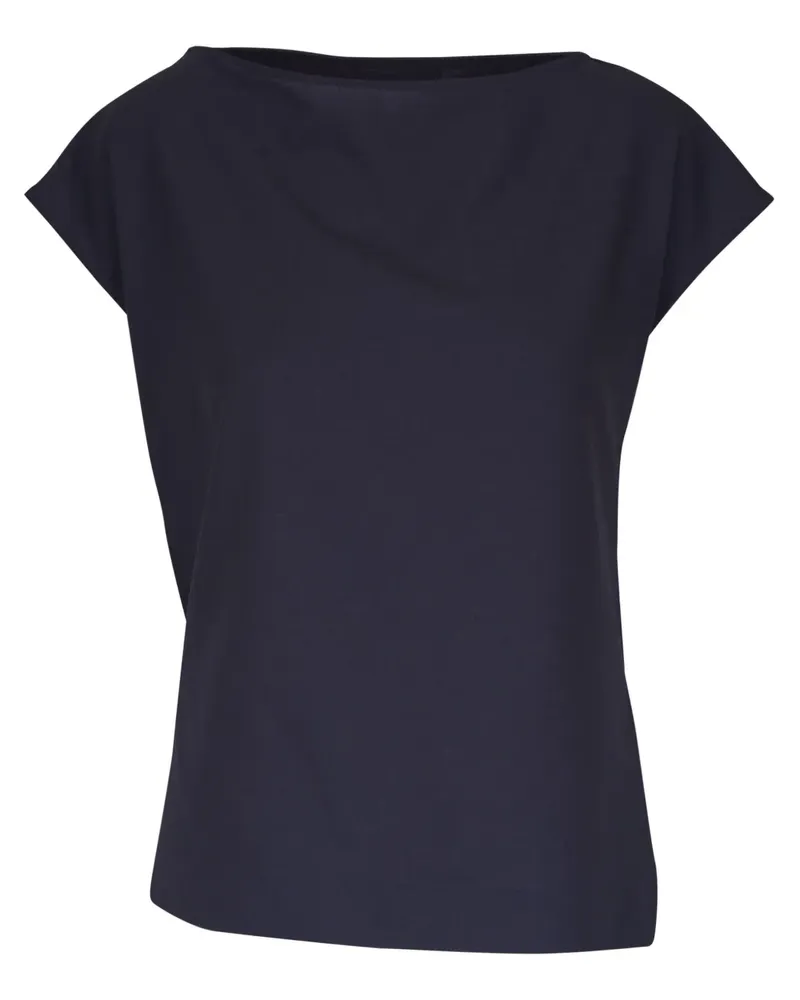 ODEEH T-Shirt mit Schurwolle - Blau Blau