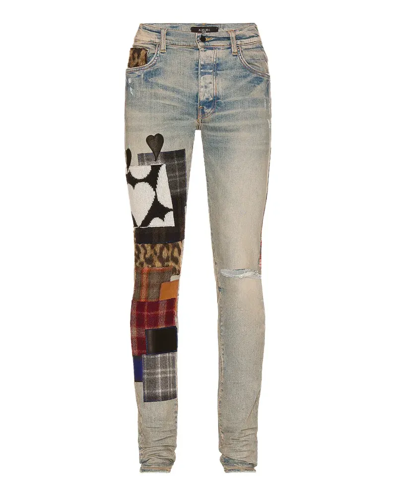 Amiri Jeans mit aufgesetzten Taschen - Blau Blau