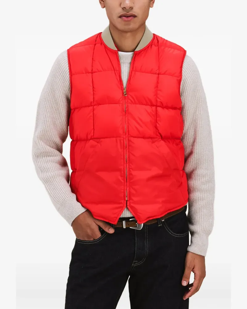 Fortela zip-fastening quilted gilet - Rot Rot