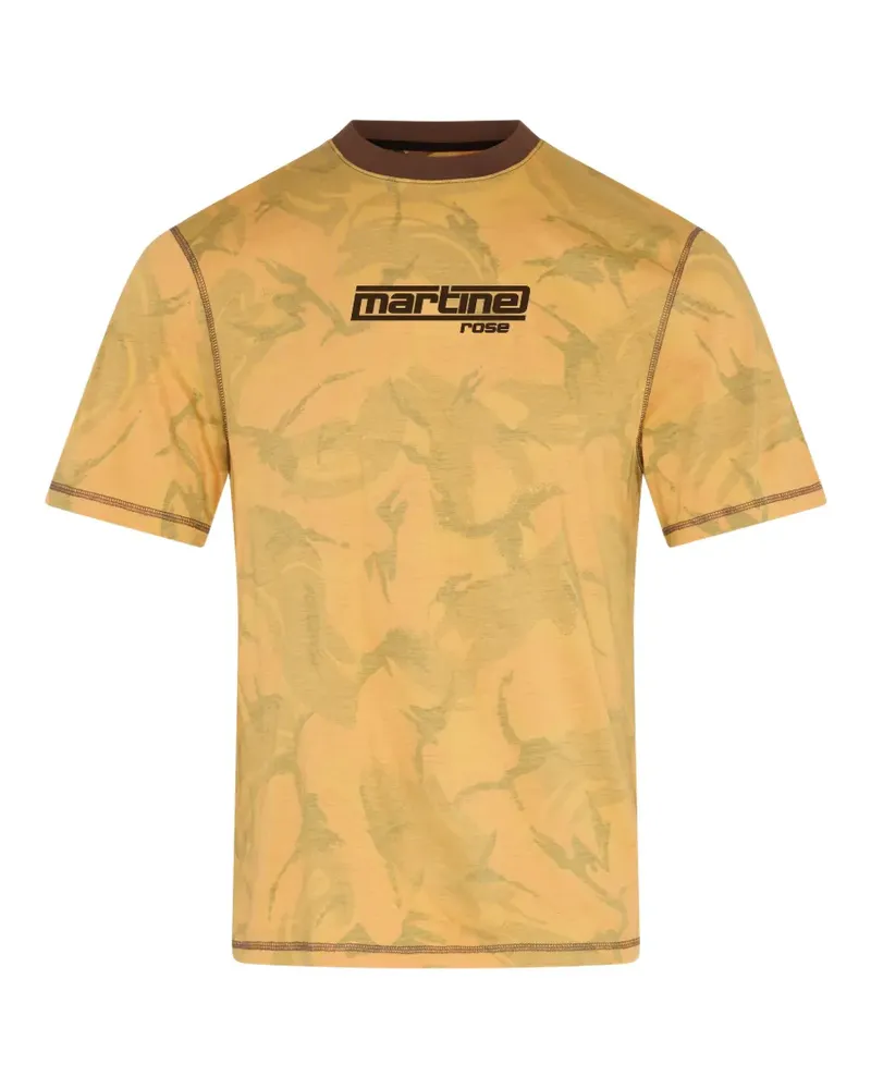Martine Rose camouflage-print T-shirt - Gelb Gelb