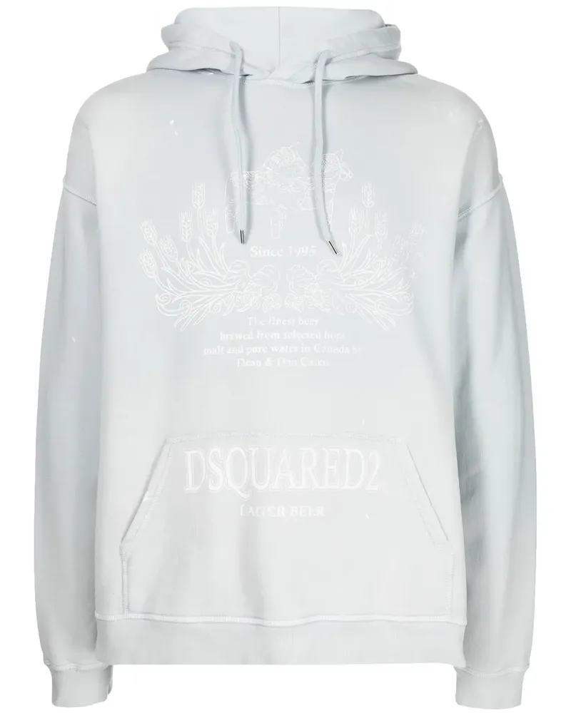 Dsquared2 Hoodie mit Logo-Print - Grau Grau