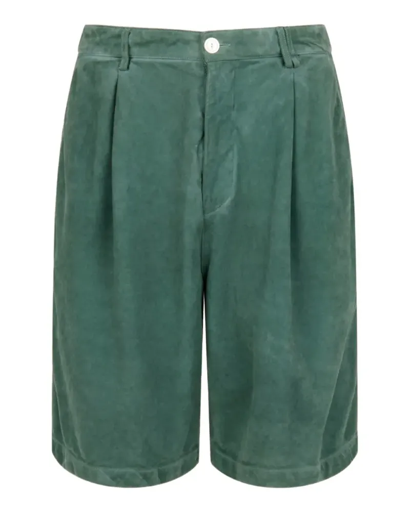 Marni Plissierte Shorts - Grün Grün