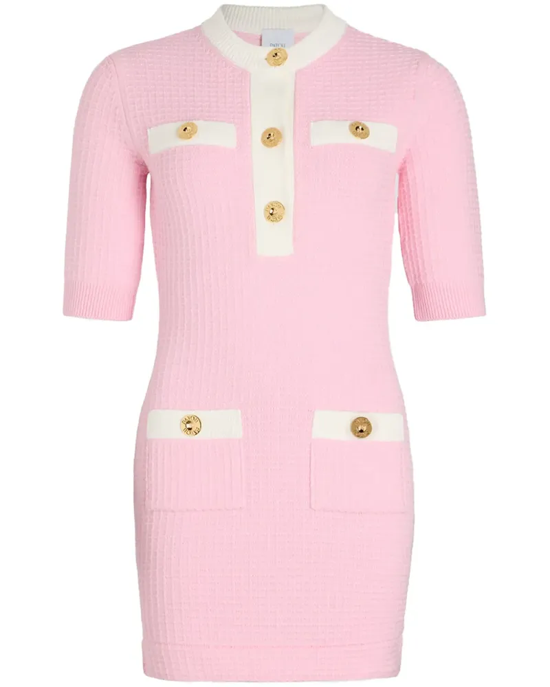 Patou Minikleid in Waffelstrick - Rosa Rosa