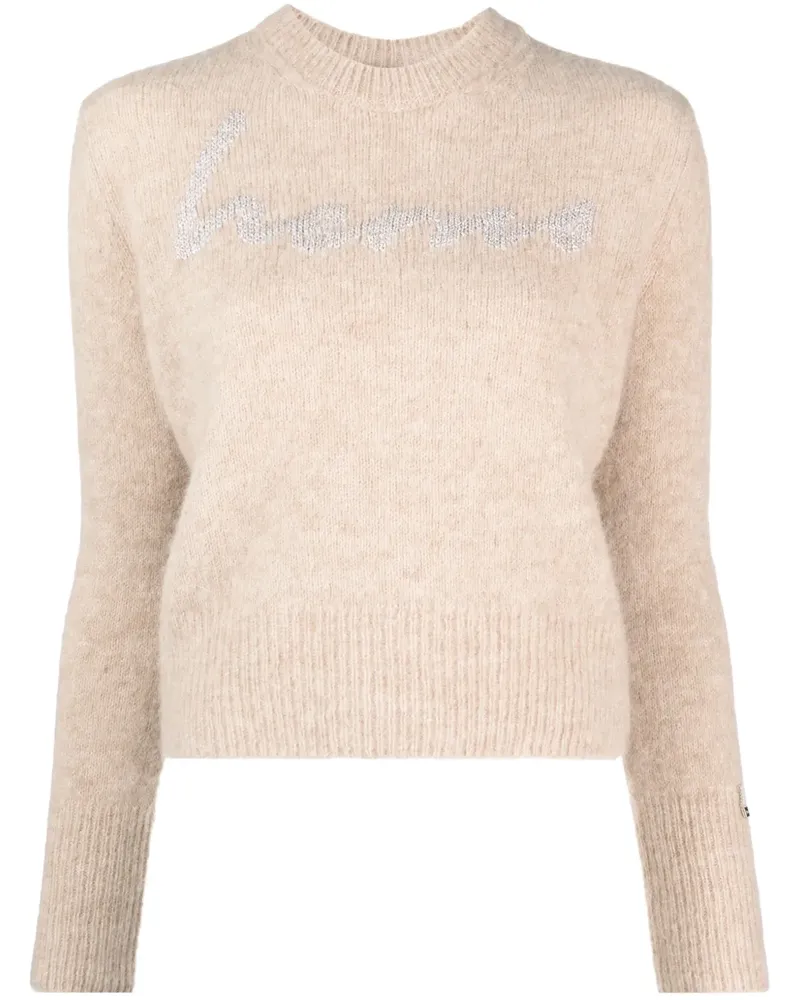 Herno Intarsien-Strickpullover - Nude Nude