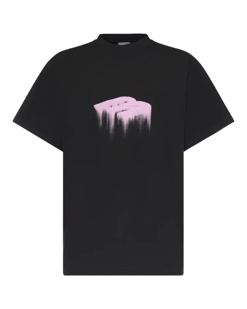 Balenciaga logo-print cotton T-shirt - Schwarz Schwarz