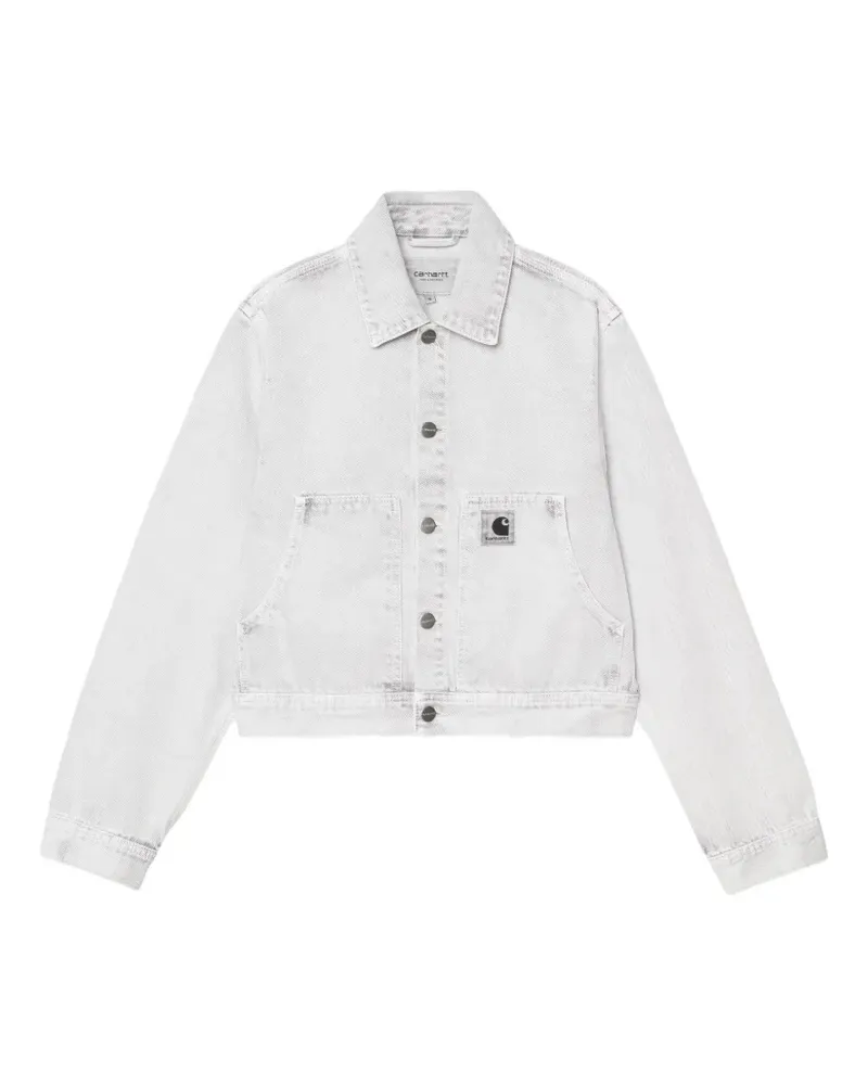 Carhartt WIP Geknöpfte Arca Jeansjacke mit Taschen - Grau Grau