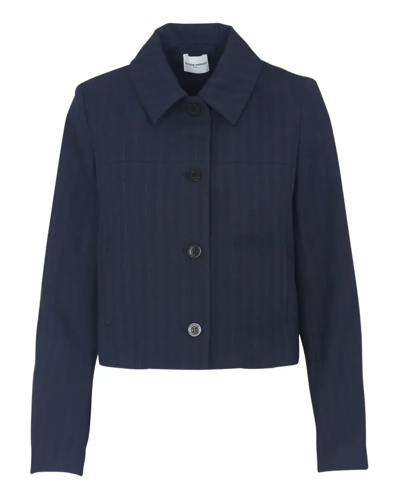 Claudie Pierlot Jacke mit Nadelstreifen - Blau Blau