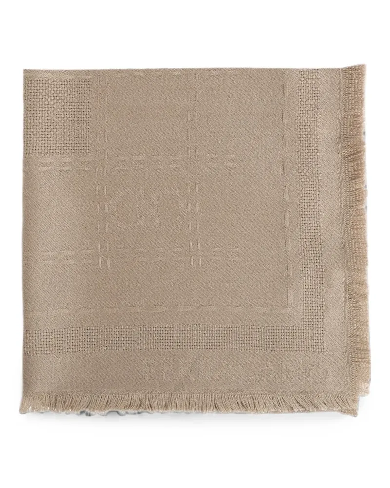 Ferragamo Schal mit Gancini-Jacquard - Nude Nude