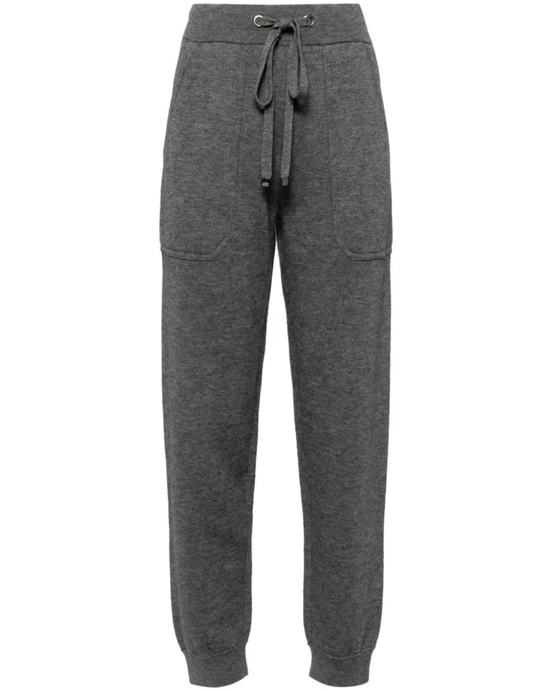Max Mara Gestrickte Tapered-Hose - Grau Grau
