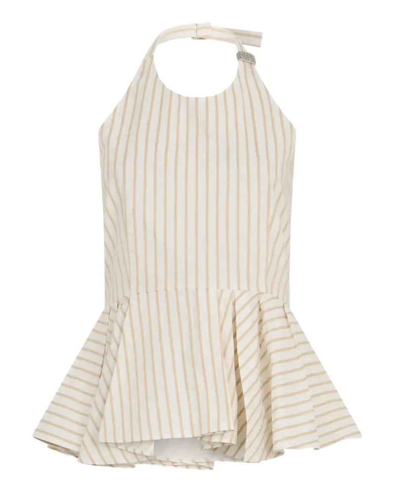 Fabiana Filippi striped mini dress - Nude Nude