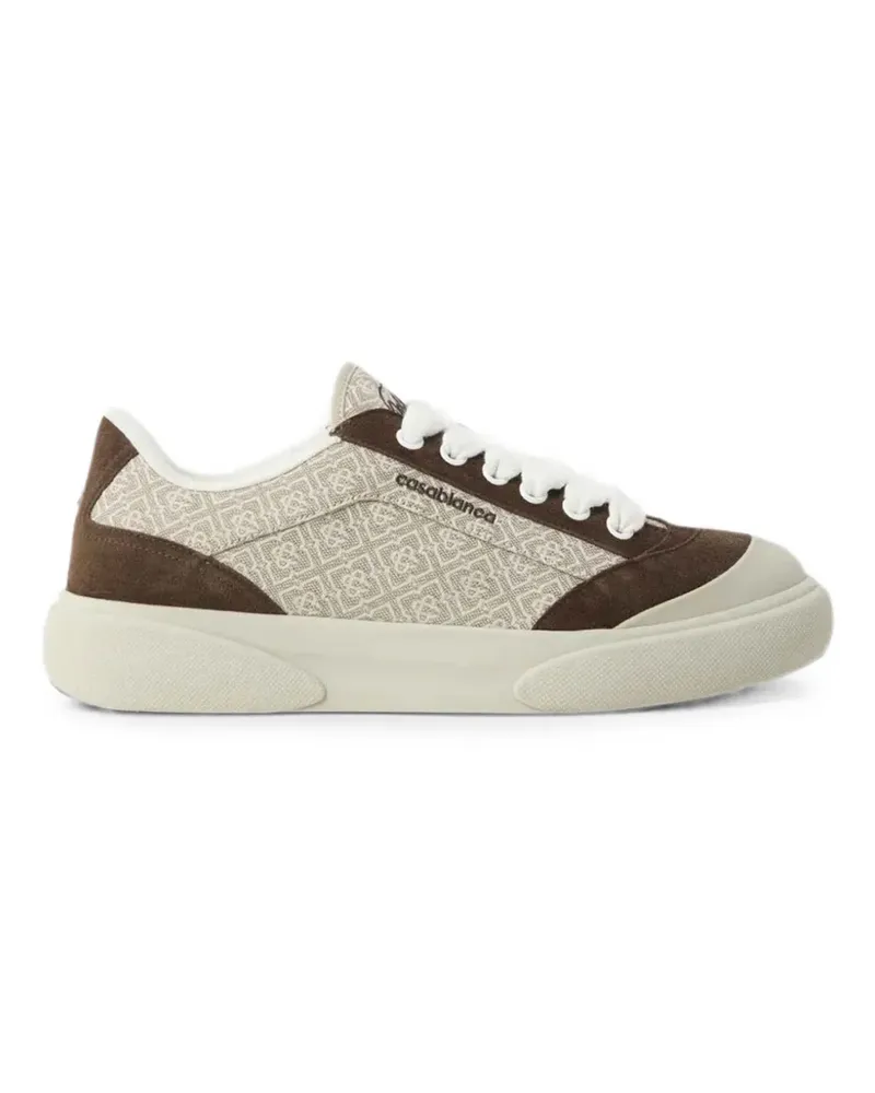 Casablanca Paris Sneakers mit Monogramm-Print - Nude Nude
