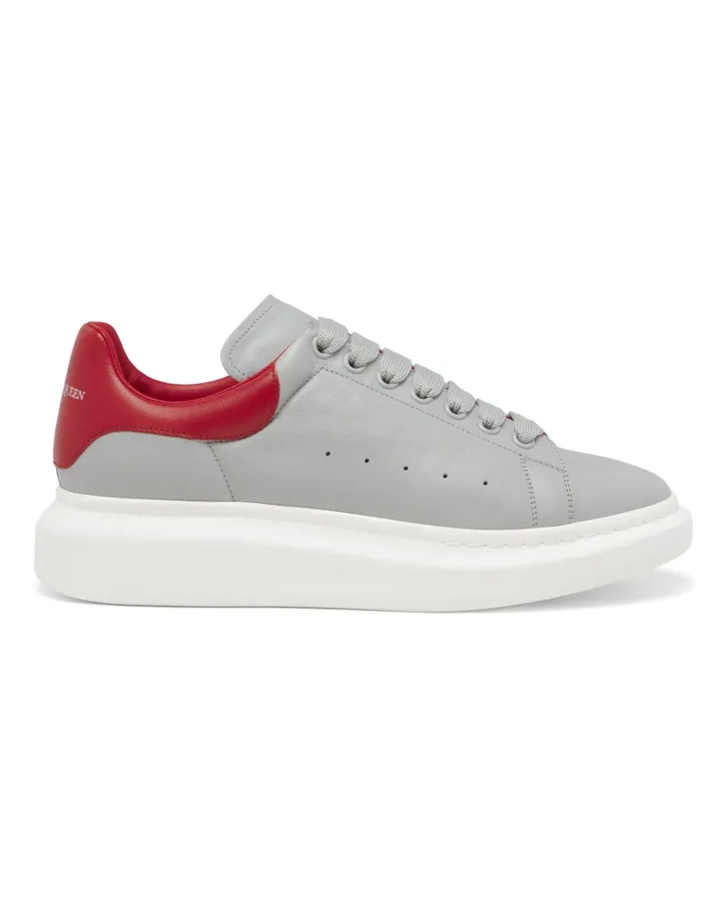 Alexander McQueen chunky leather sneakers - Grau Grau
