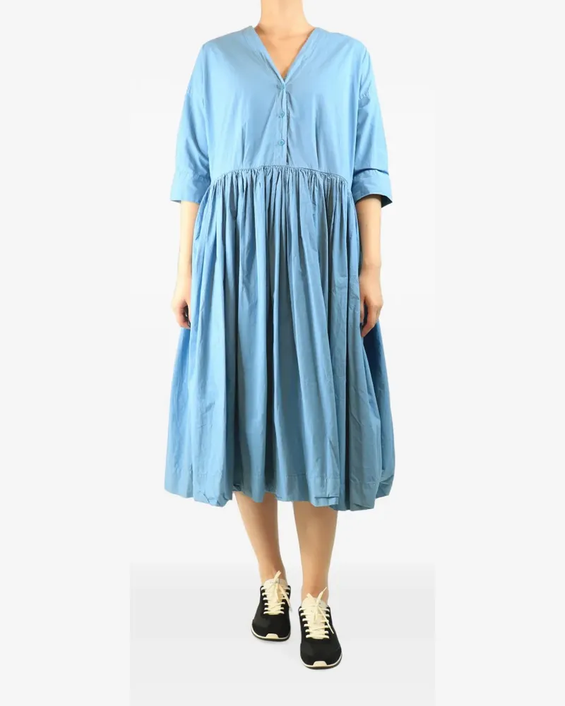 Casey Casey gathered midi dress - Blau Blau