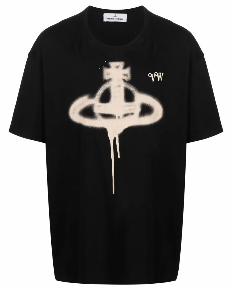 Vivienne Westwood T-Shirt aus Bio-Baumwolle - Schwarz Schwarz