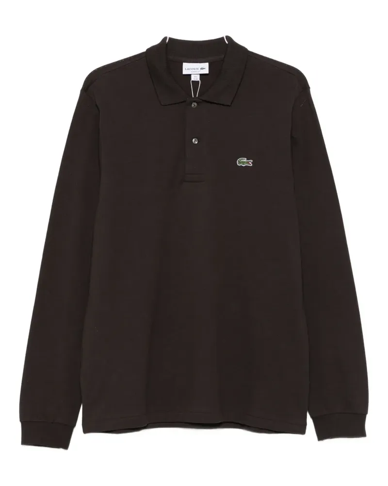 Lacoste long-sleeve polo shirt - Braun Braun