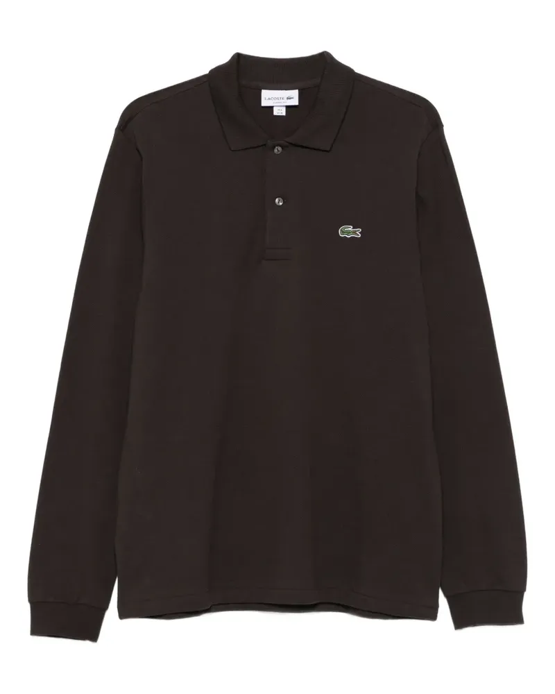 Lacoste Langärmeliges Poloshirt - Braun Braun