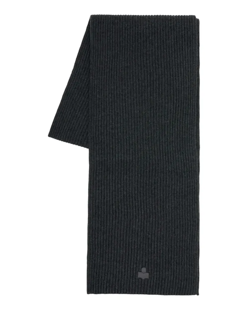 Isabel Marant logo-patch scarf - Grau Grau