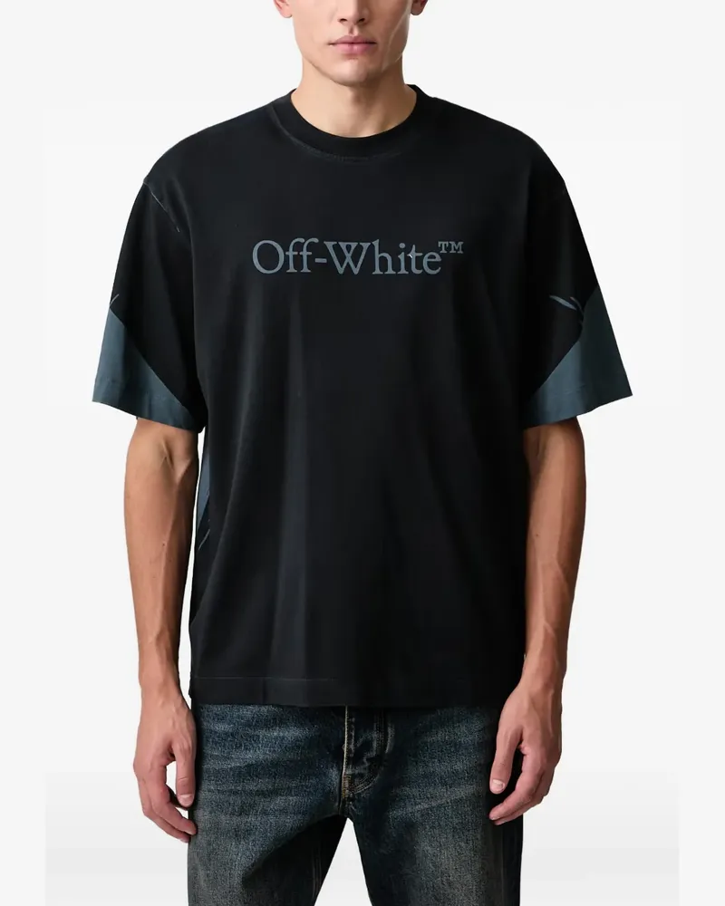 OFF-WHITE Negative Big Bookish Skate T-Shirt - Schwarz Schwarz