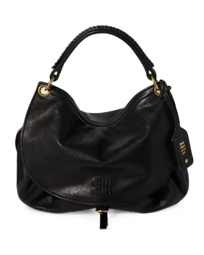 Miu Miu Rendez-vous leather bag - Schwarz Schwarz