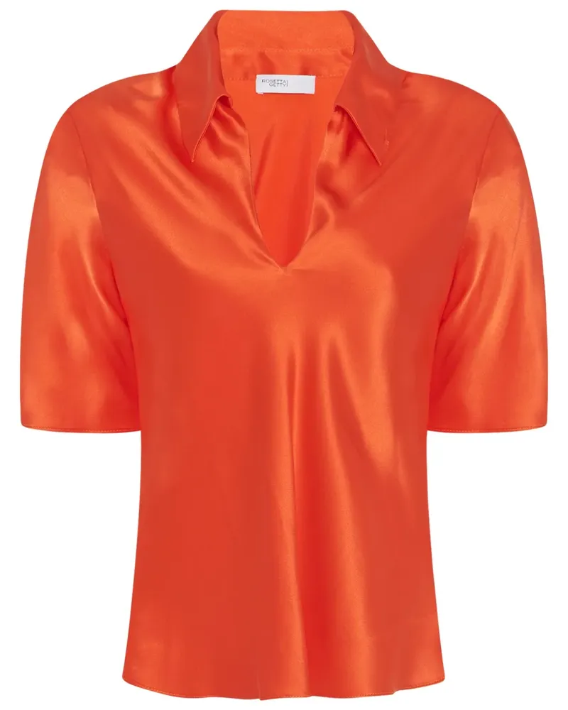 Rosetta Getty Bias Poloshirt - Orange Orange
