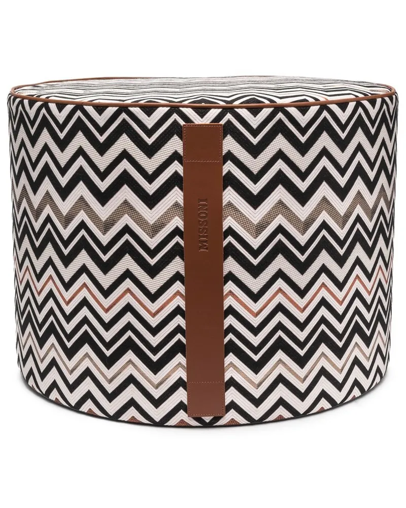 Missoni Home Belfast Hocker mit Zickzackmuster - Nude Nude
