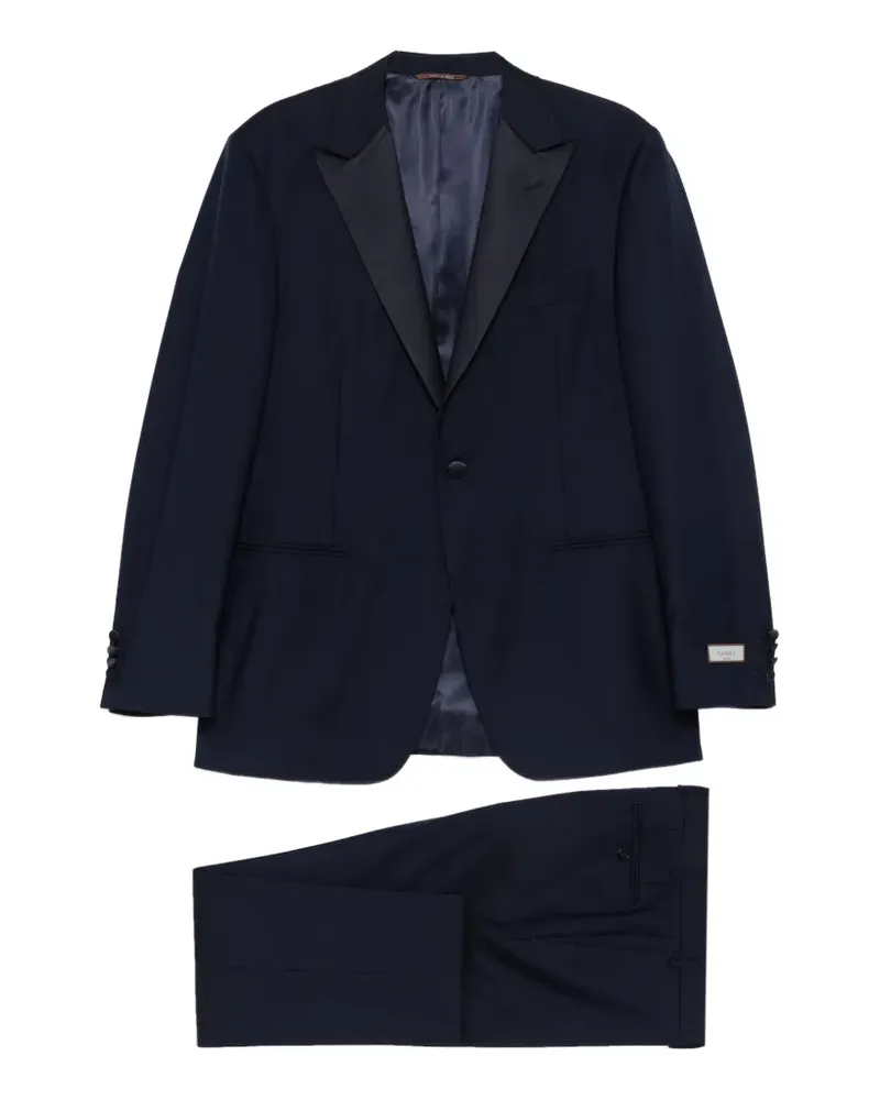 Canali peak-lapel suit - Blau Blau