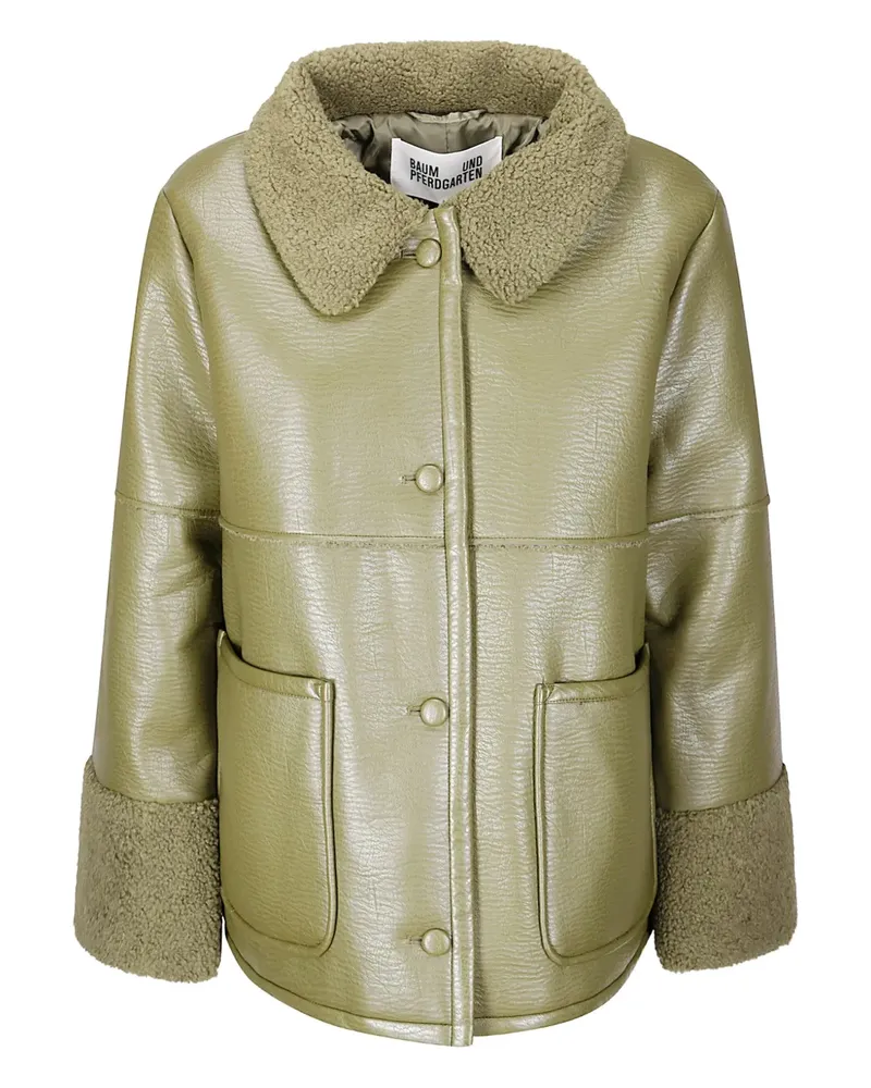 Baum und Pferdgarten Birdie shearling collar coat - Grün Grün