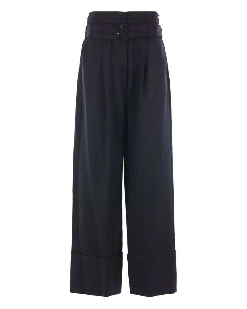 Simone Rocha Weite Hose mit Gürtel - Blau Blau