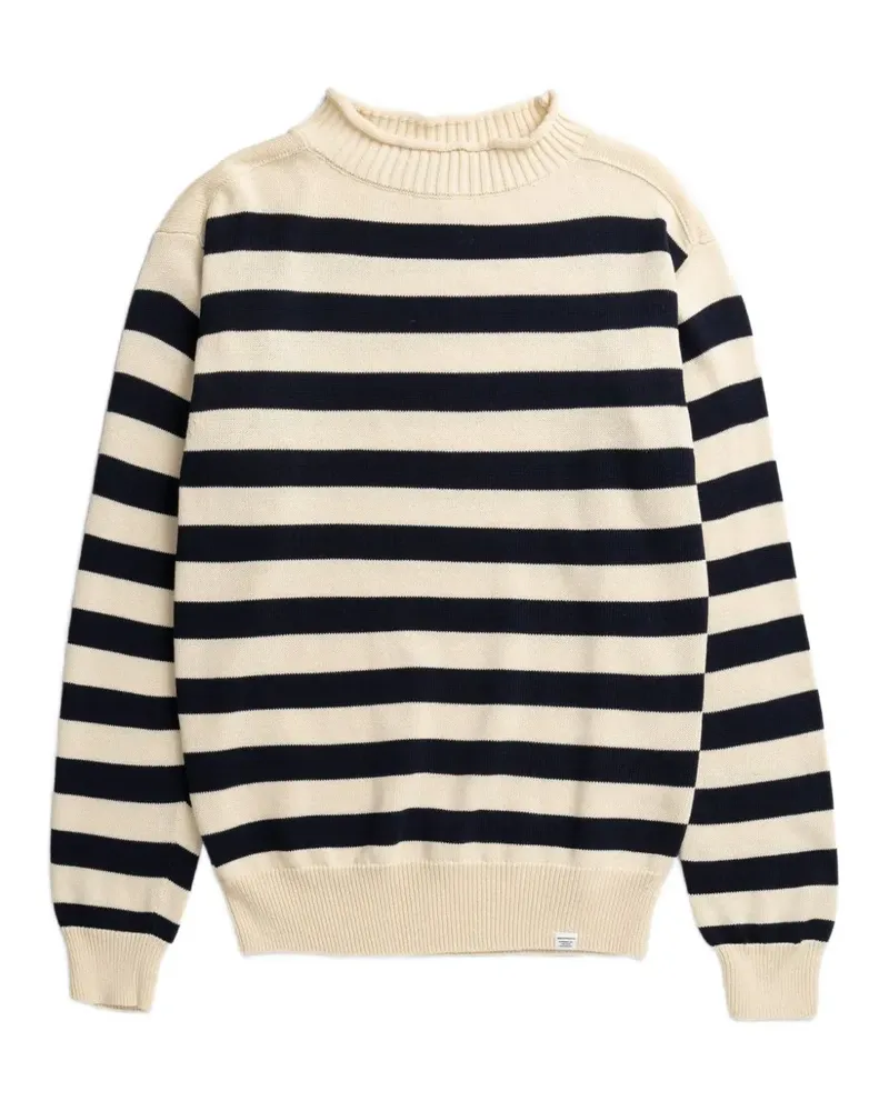Norse Projects Gestreifter Sagvatnet Rollkragenpullover - Blau Blau