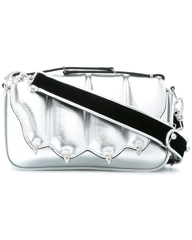 Marco de Vincenzo Schultertasche mit Tatzen-Design - Metallic Metallic