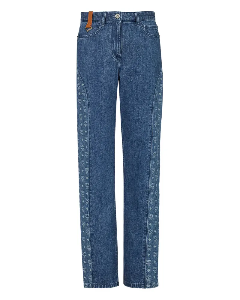 MCM Jeans aus Monogramm-Jacquard - Blau Blau