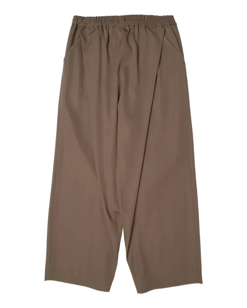 Yoshio Kubo Weite Hose mit Bundfalten - Braun Braun