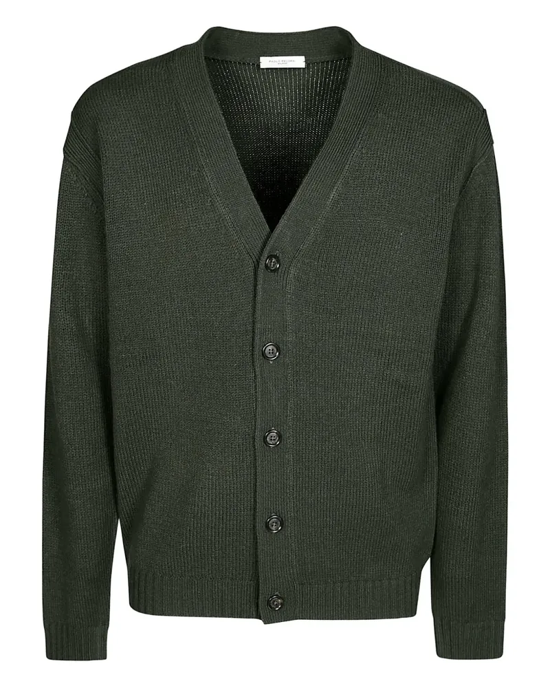 Paolo Pecora Milano Cardigan mit Knöpfen - Grün Grün
