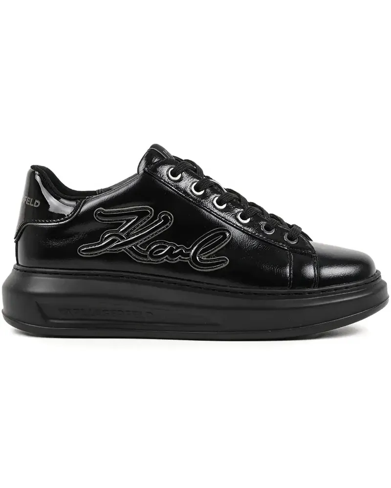 Karl Lagerfeld Signature Kapri Sneakers - Schwarz Schwarz