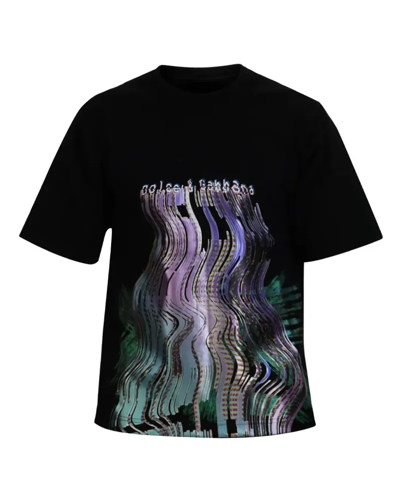 Dolce & Gabbana T-Shirt mit Logo-Print - Schwarz Schwarz