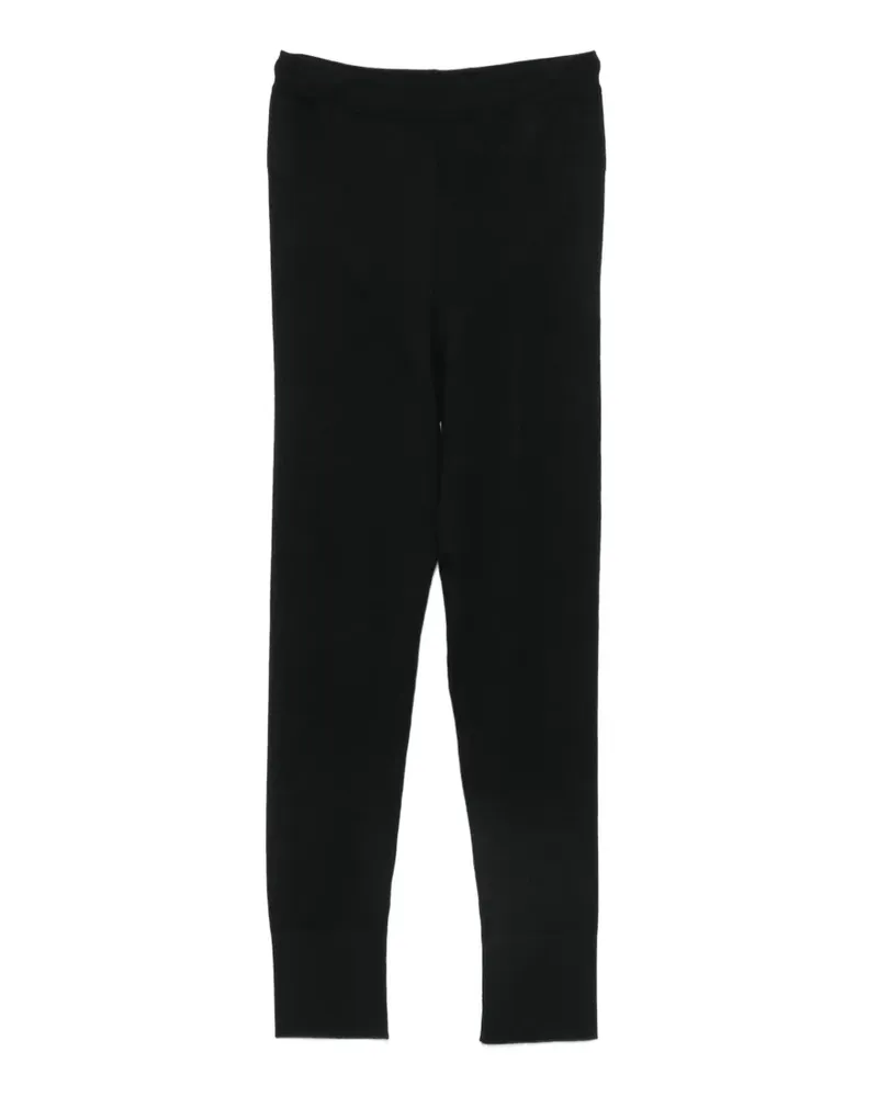 Malo fine-knit cashmere leggings - Schwarz Schwarz