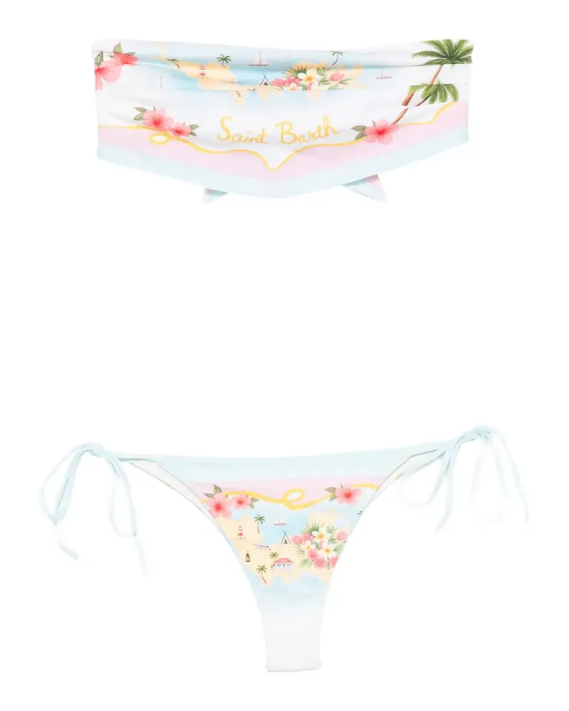 MC2 Saint Barth graphic-print bikini - Blau Blau
