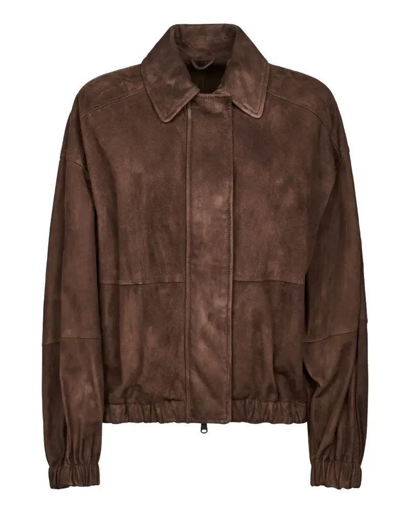 Brunello Cucinelli suede jacket - Braun Braun