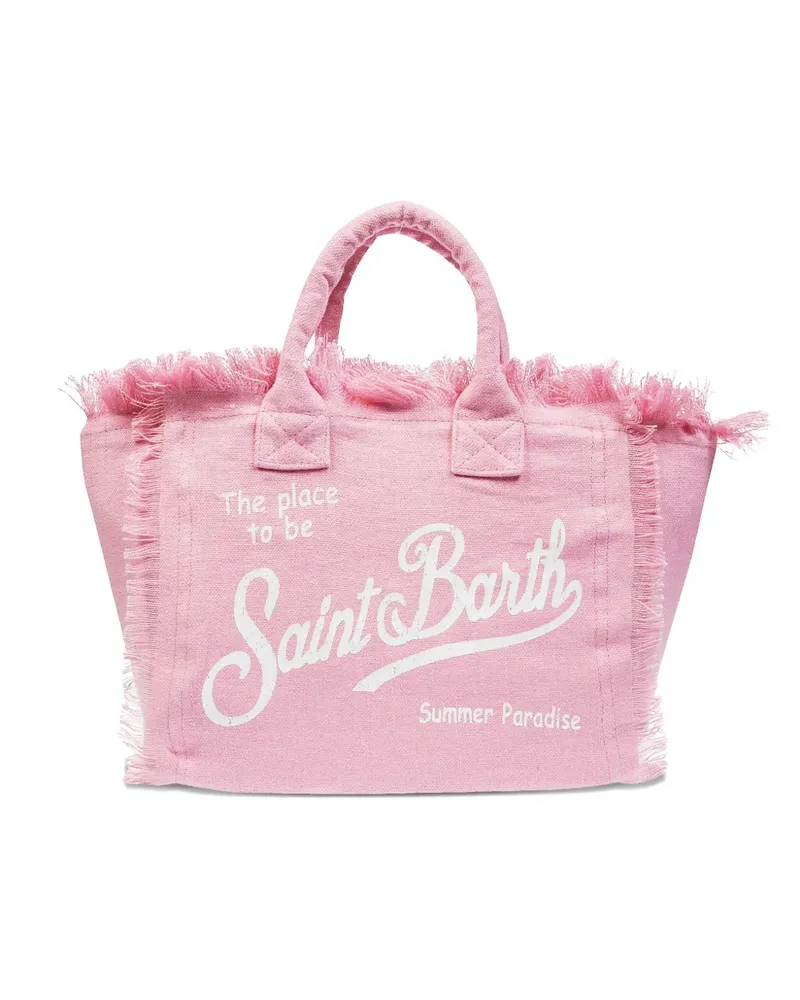 MC2 Saint Barth Colette Tote Bag aus Leinen - Rosa Rosa