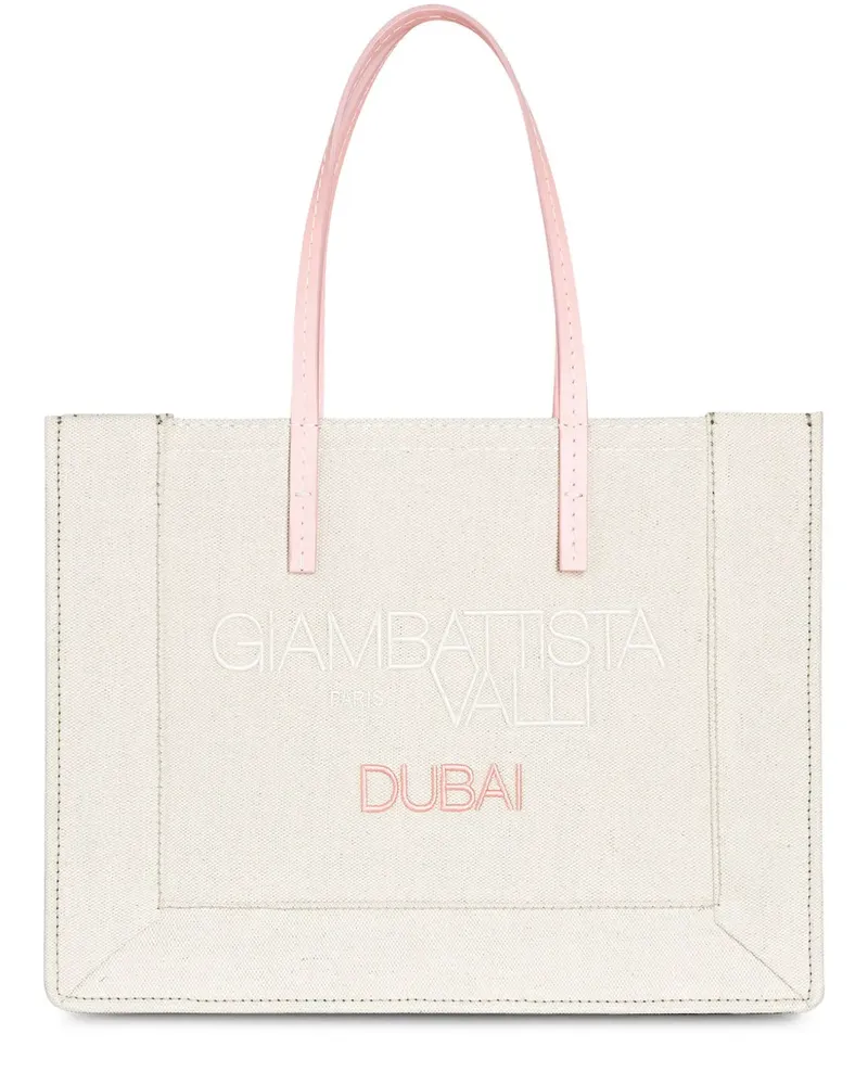 Giambattista Valli Handtasche mit Logo-Print - Nude Nude