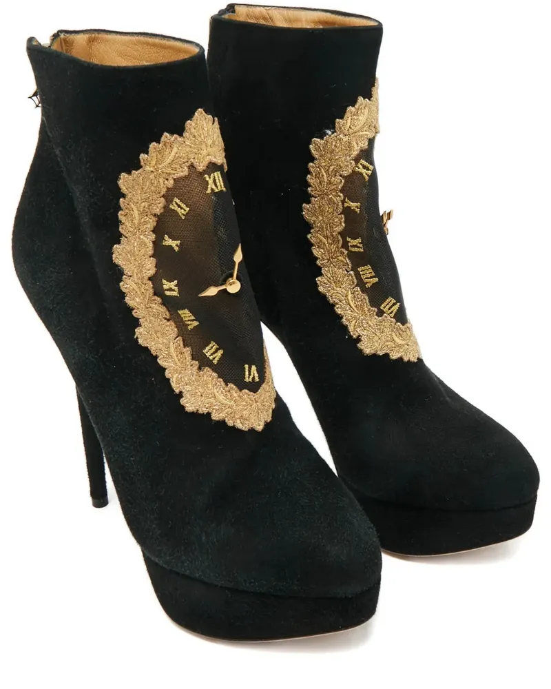 Charlotte Olympia On Time platform ankle boots - Schwarz Schwarz
