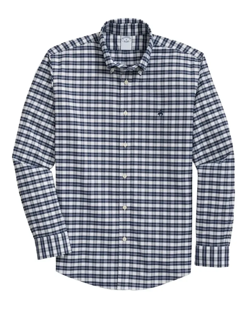 Brooks Brothers Kariertes Button-down-Hemd - Blau Blau