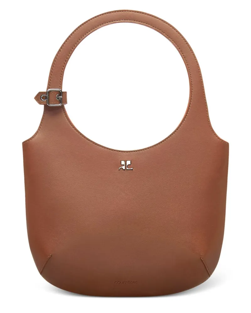 Courrèges Kleine Holy Handtasche - Braun Braun