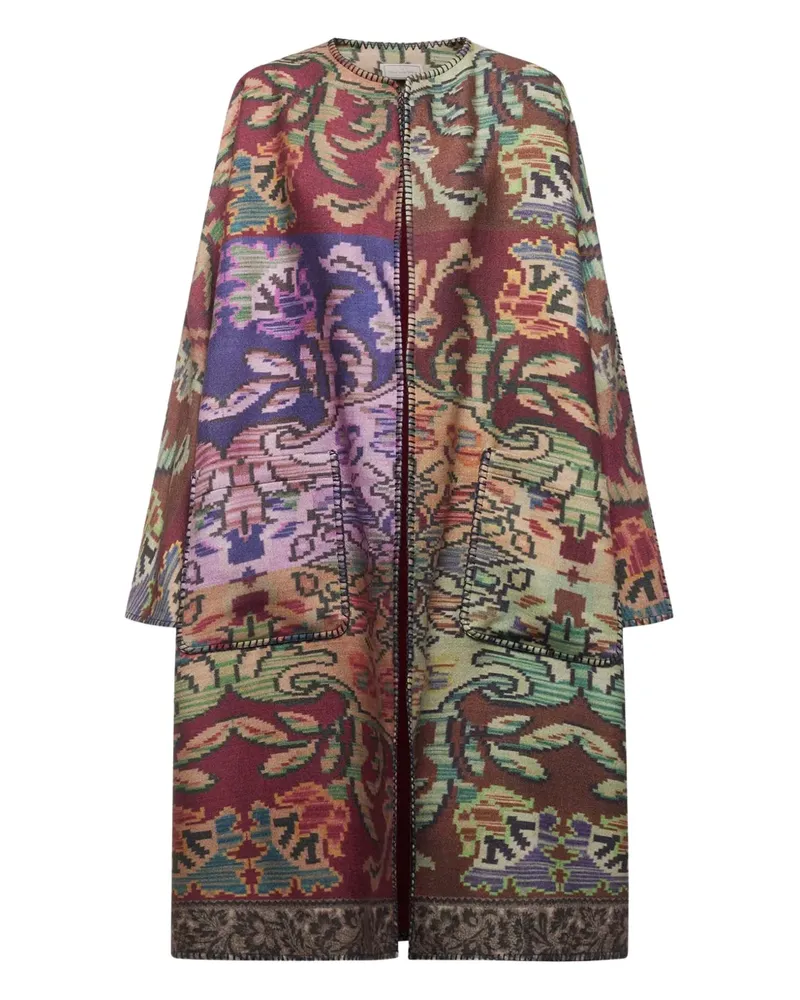 Pierre-Louis Mascia all-over pattern coat - Rot Rot
