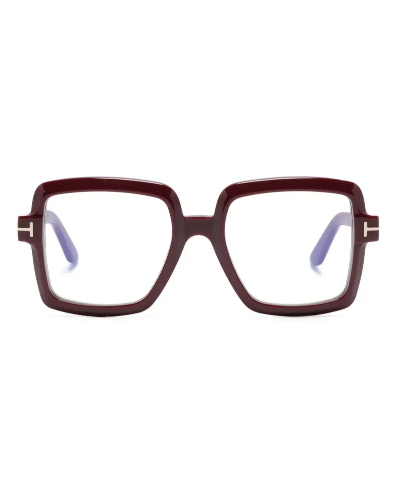 Tom Ford FT5913B Brille mit eckigem Gestell - Rot Rot