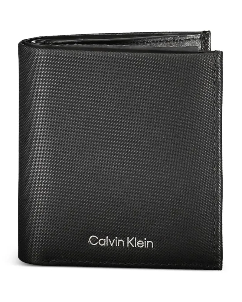 Calvin Klein textured bifold wallet - Schwarz Schwarz