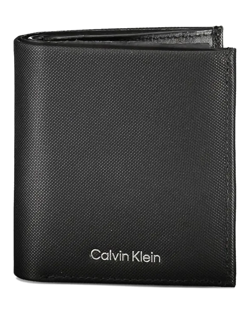 Calvin Klein textured bifold wallet - Schwarz Schwarz