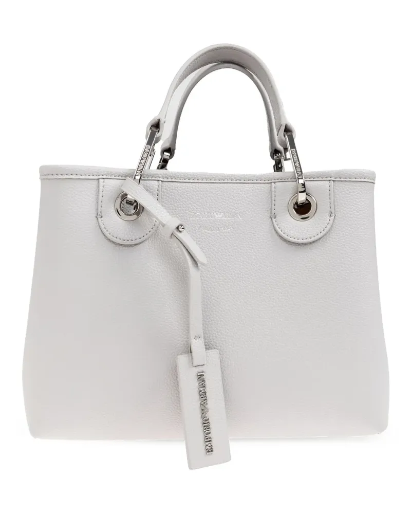 Emporio Armani Schultertasche mit Logo-Prägung - Grau Grau