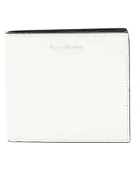 Acne Studios Portemonnaie mit Klappe Weiß