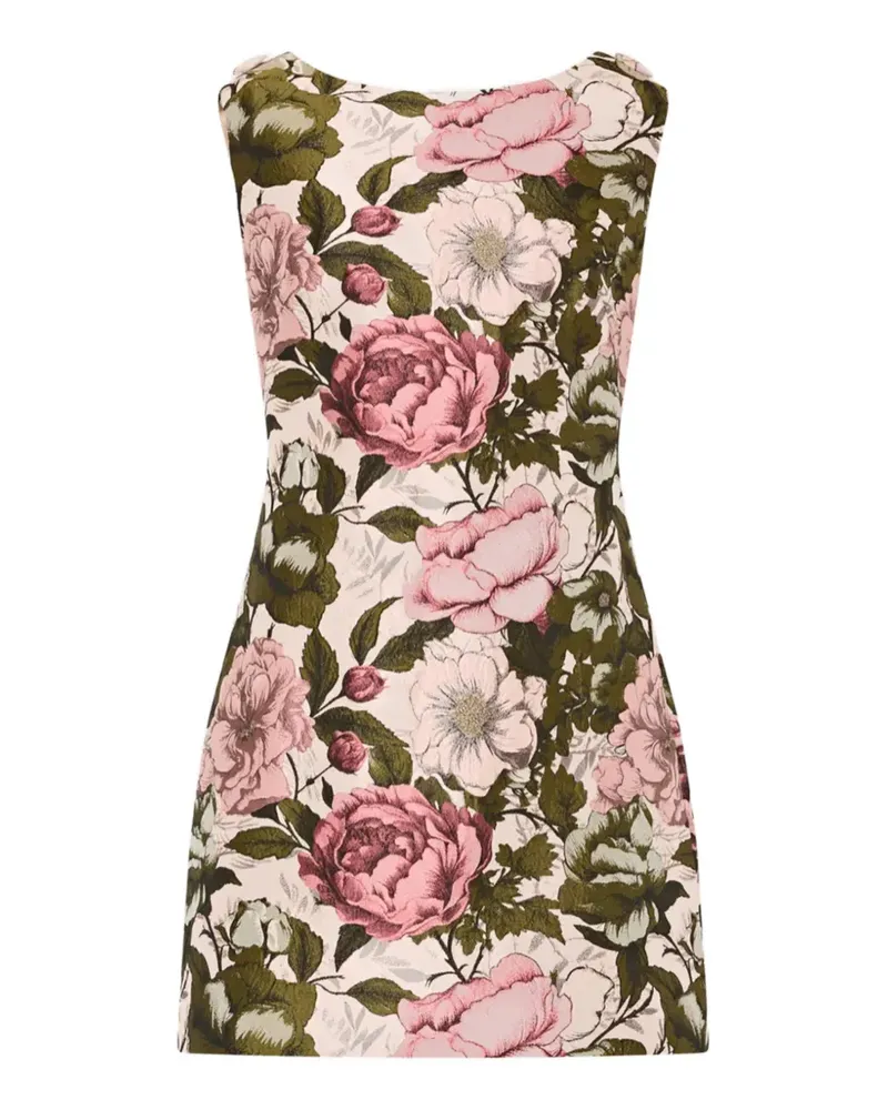 Milly floral jacquard mini dress - Rosa Rosa